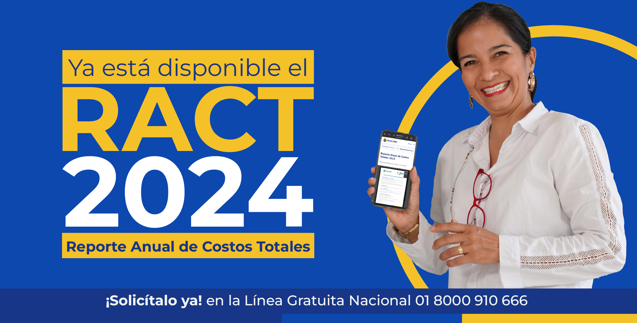 Mujer sosteniendo celular