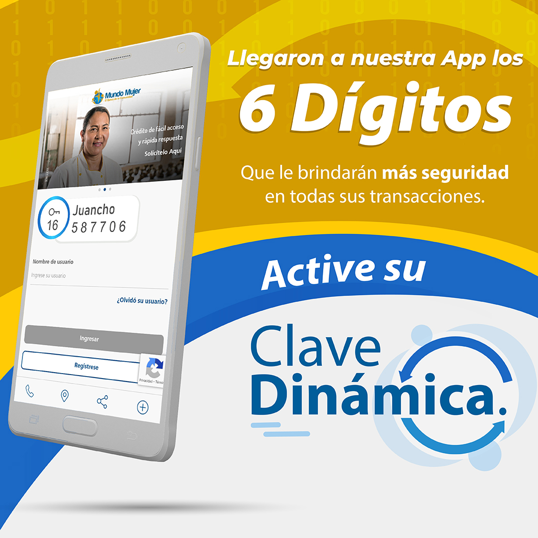 Ilustración de la funcionalidad de Clave dinámica